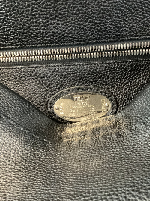 Fendi Peekaboo Large – Men’s Black Leather Travel Bag