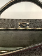 Fendi Peekaboo Large – Men’s Black Leather Travel Bag