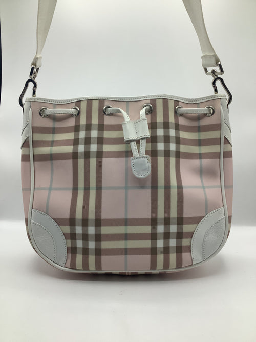 Burberry Pink Tartan Shoulder Bag