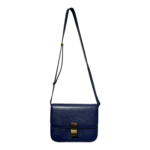 Celine//Cross Body Bag//BLU/Leather/Plain