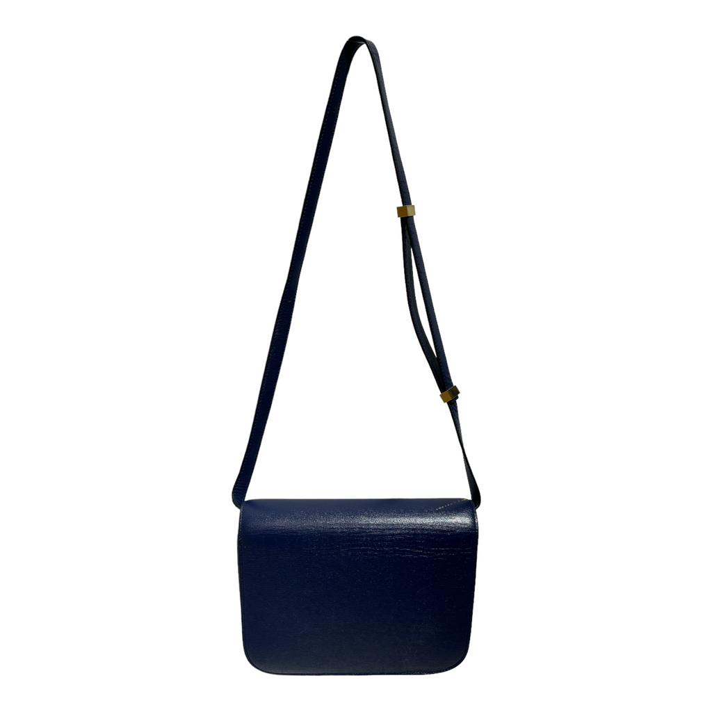 Celine//Cross Body Bag//BLU/Leather/Plain