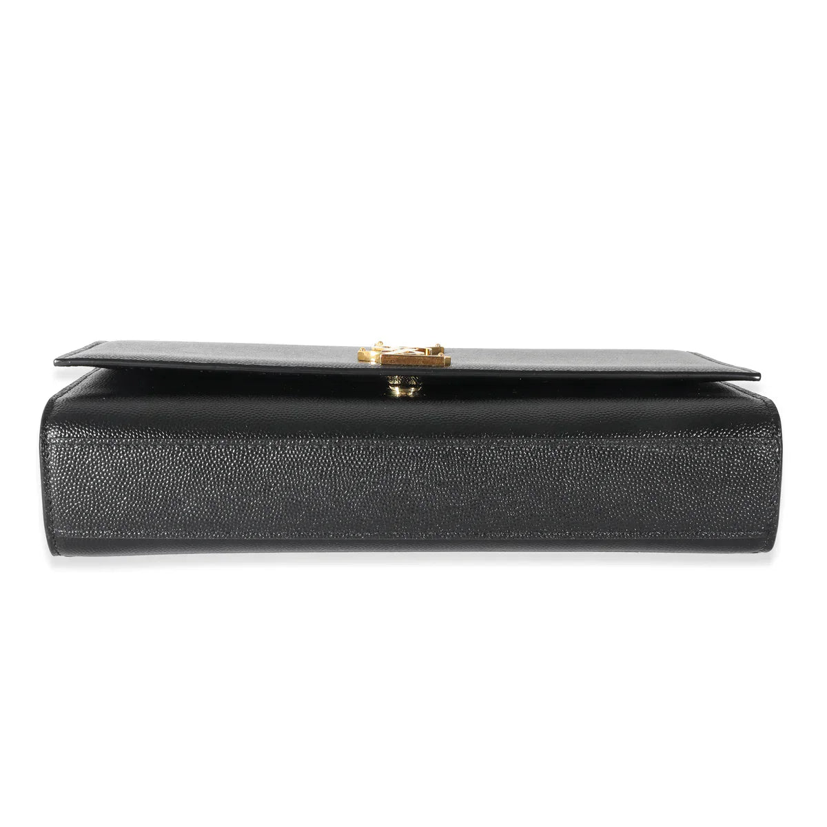 SAINT LAURENT - Black Grain De Poudre Leather Medium Kate Bag