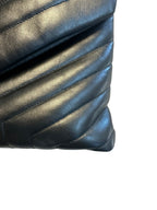 SAINT LAURENT - Black Matelasse Loulou Bag Medium