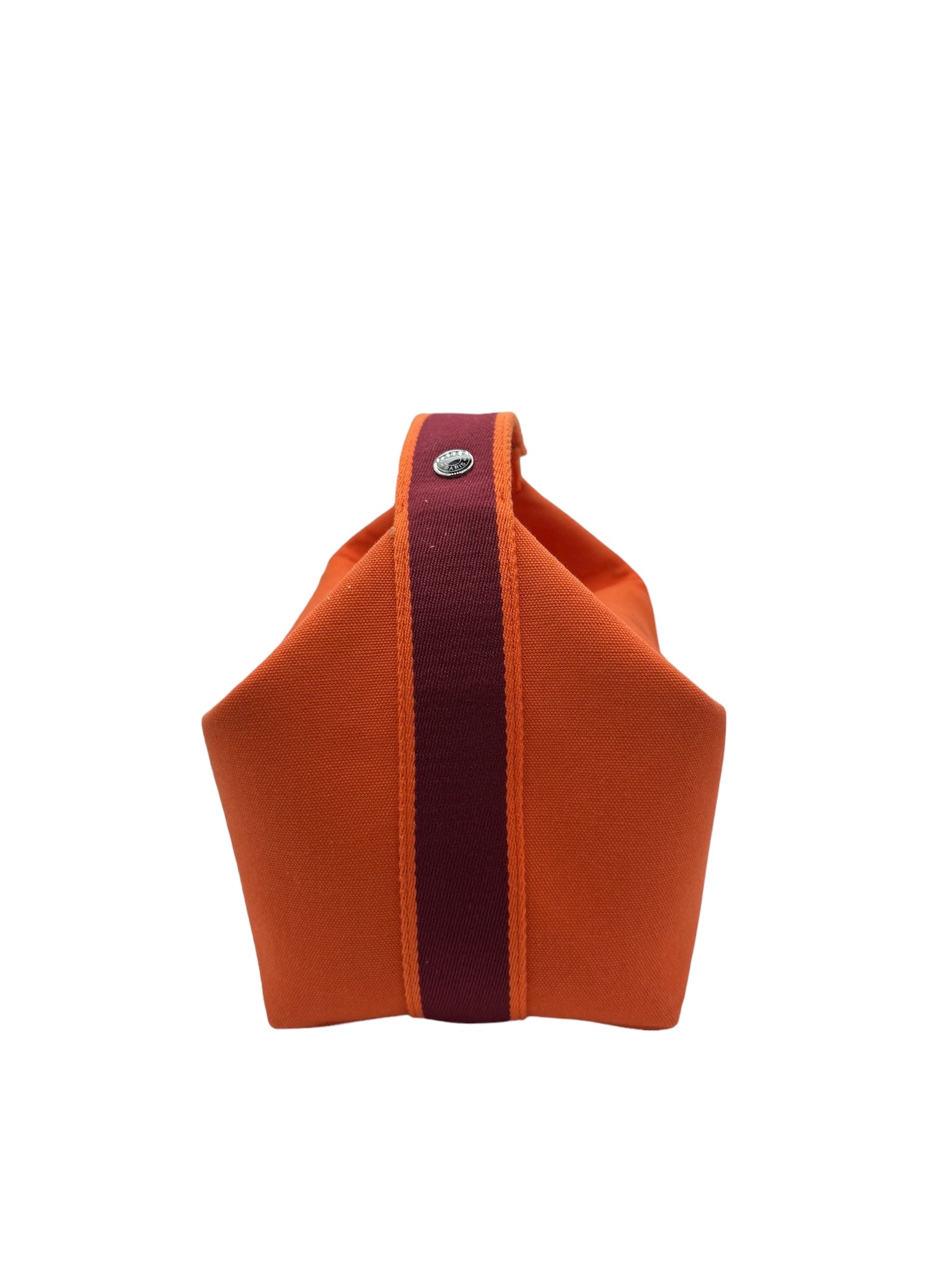 HERMES - Bride a Brac GM Handbag Orange Bordeaux Canvas