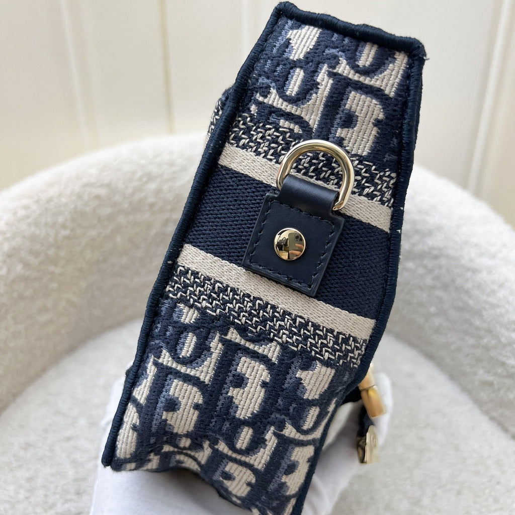 Dior Small Diorcamp Bag in Dark Blue Oblique Embroidery (Model: M1241ORIW, Colour: M928)