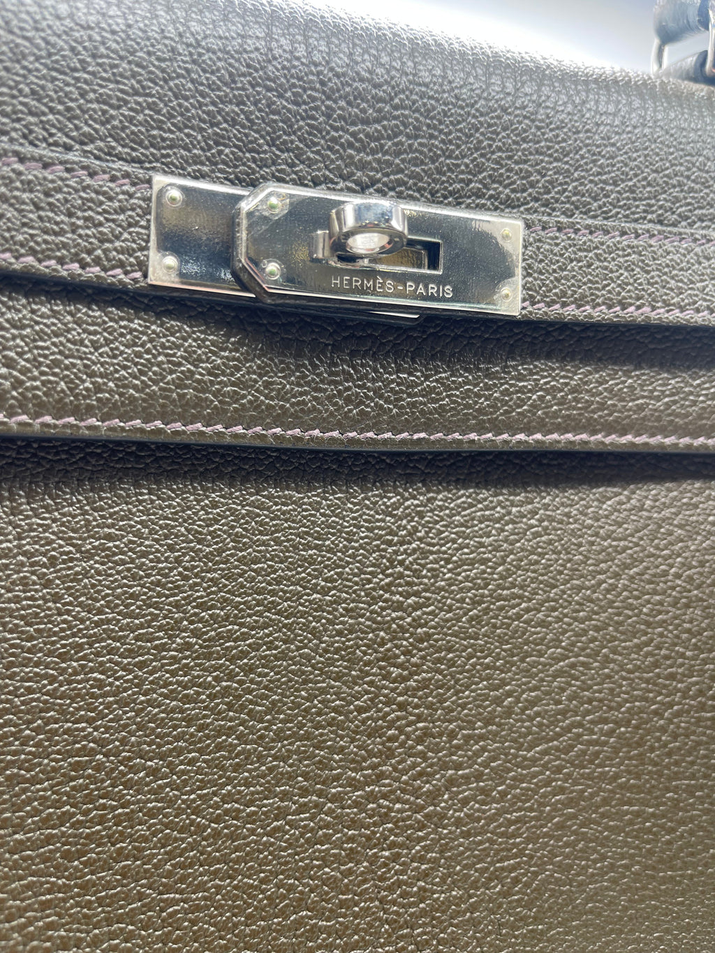 Hermes Kelly 35 Vert Bronze