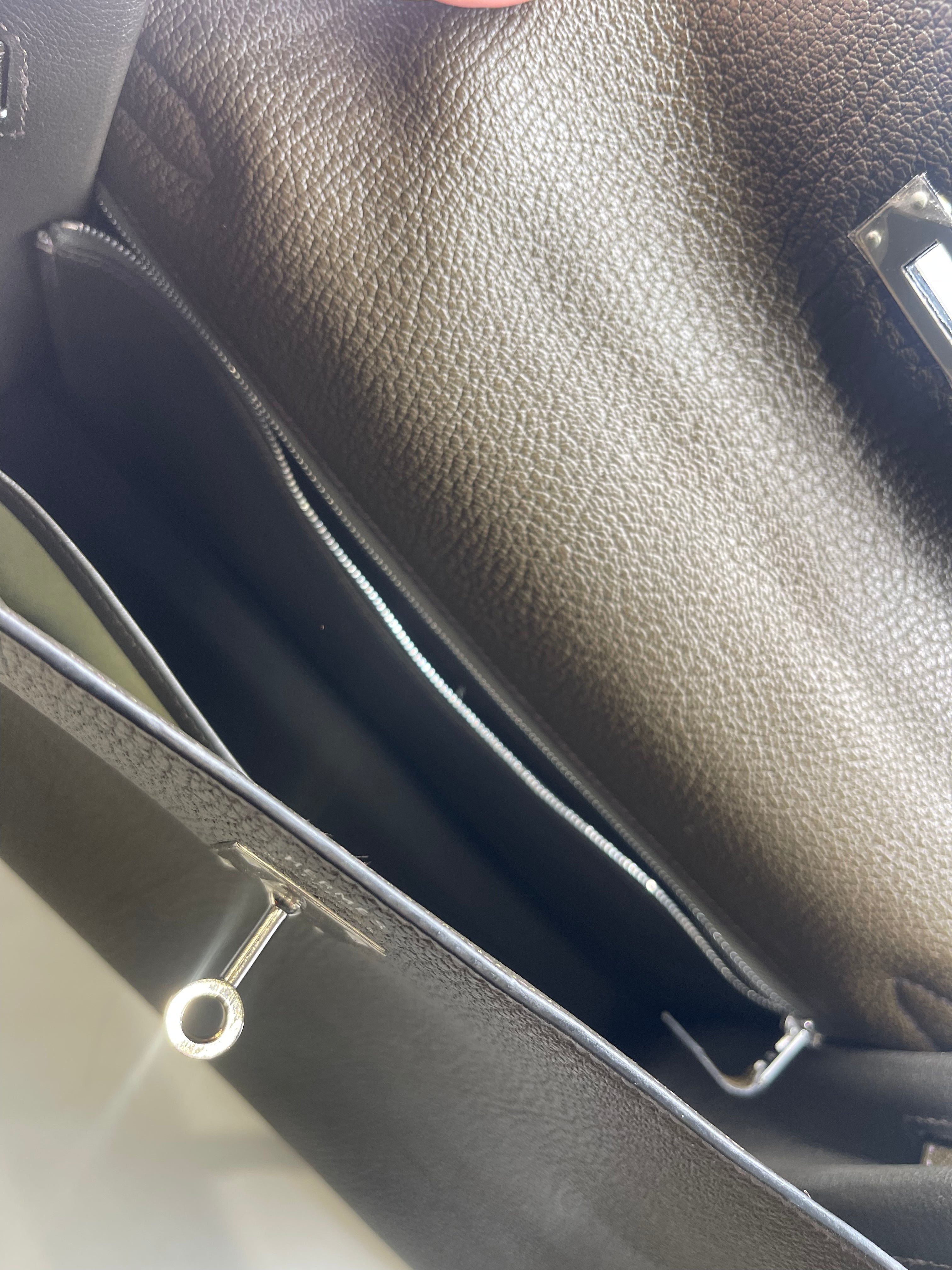 Hermes Kelly 35 Vert Bronze