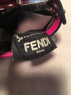 Fendi Micro Mini Fuchsia Pink Peekaboo Bag with Shoulder Strap
