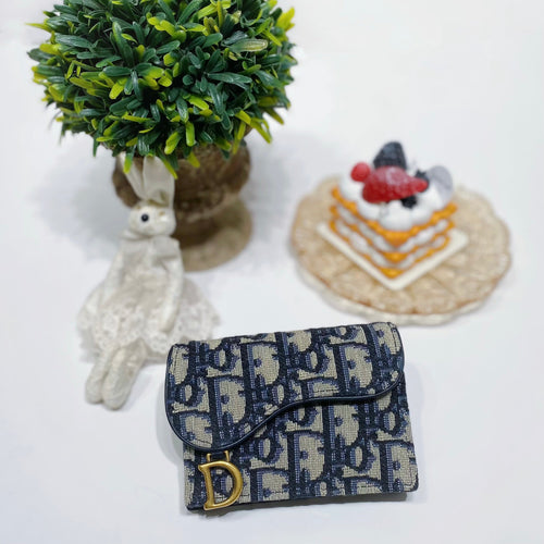 No.4220-Dior Saddle Flap Card Holder
