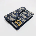 No.4220-Dior Saddle Flap Card Holder