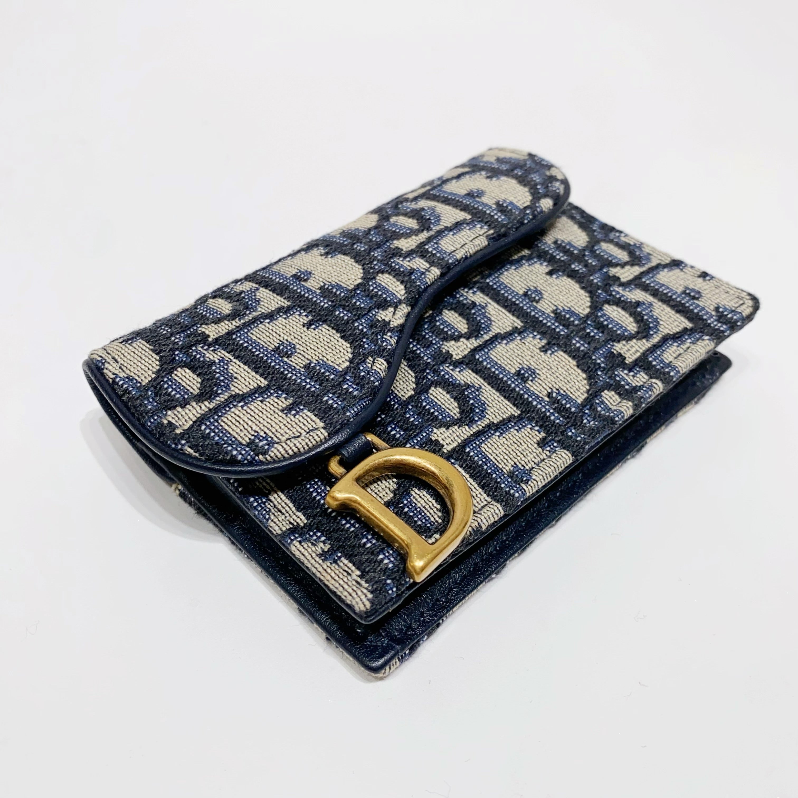No.4220-Dior Saddle Flap Card Holder