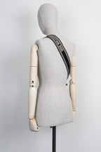 CHRISTIAN DIOR Mini Saddle Bag with Strap Black