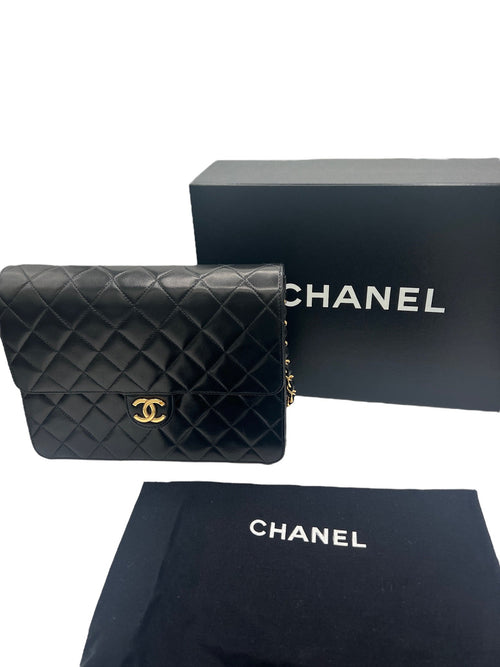 CHANEL - Matelasse Lambskin Single Flap Shoulder Bag