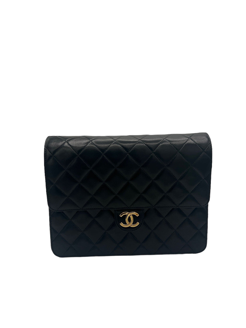 CHANEL - Matelasse Lambskin Single Flap Shoulder Bag