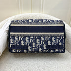 Dior Small Diorcamp Bag in Blue Oblique Embroidery (Model: M1241ORIW)