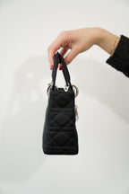 DIOR - Mini Lady Dior Black Satin