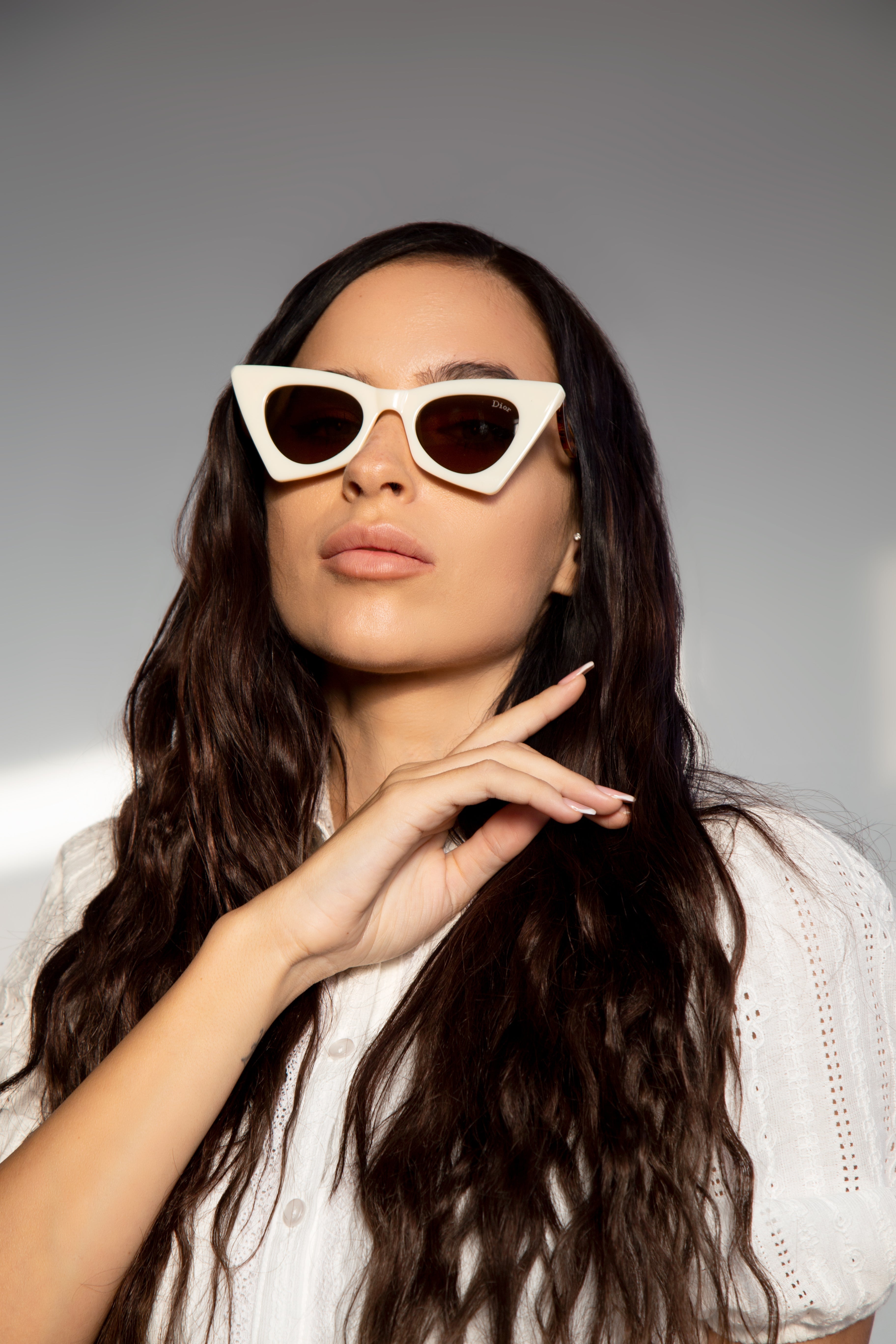 Dior Women White Sunglasses