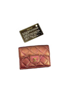 CHANEL - Iridescent Lambskin Quilted Small Flap Wallet