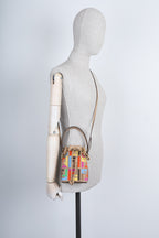 FENDI Mon Tresor Bucket Bag Canvas FF Embroidery Multicolor