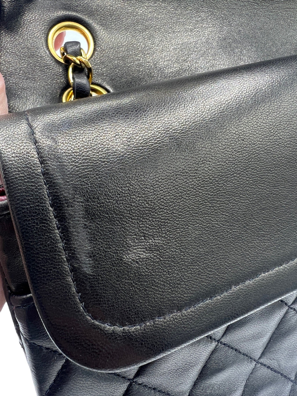 CHANEL - Double Flap Lambskin Matelasse Shoulder Bag