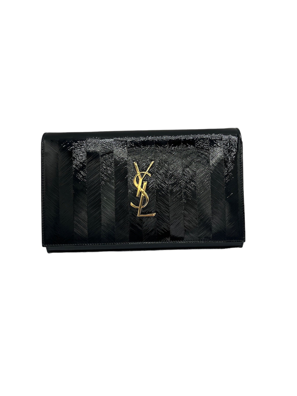 SAINT LAURENT - Monogramme Patent Chain Wallet Bag