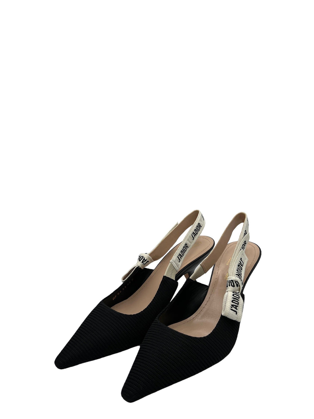 DIOR - Black Cream Chemical Fiber Sandals