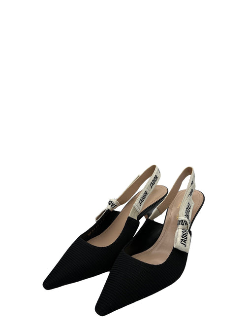 DIOR - Black Cream Chemical Fiber Sandals