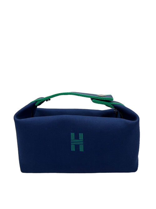 HERMES - Canvas PM Bride-A-Brac Marine Pouch