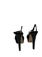 DIOR - Black Satin Sandals