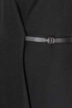 CHRISTIAN DIOR Belted Blazer Dress Black
