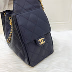 Chanel 25 Small Hobo Bag in 25S Navy Caviar and AGHW