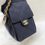Chanel 25 Small Hobo Bag in 25S Navy Caviar and AGHW