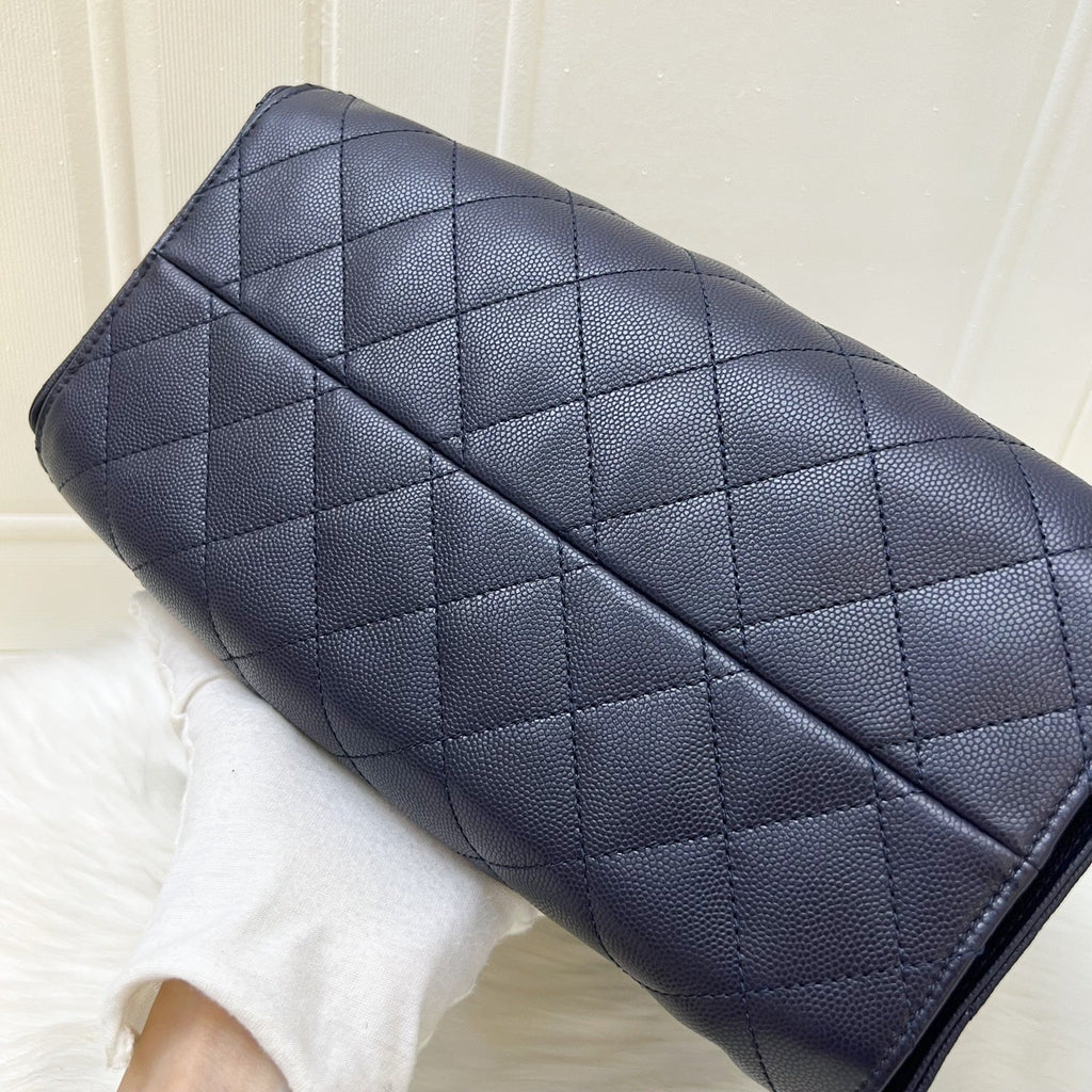 Chanel 25 Small Hobo Bag in 25S Navy Caviar and AGHW