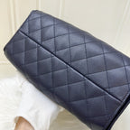 Chanel 25 Small Hobo Bag in 25S Navy Caviar and AGHW