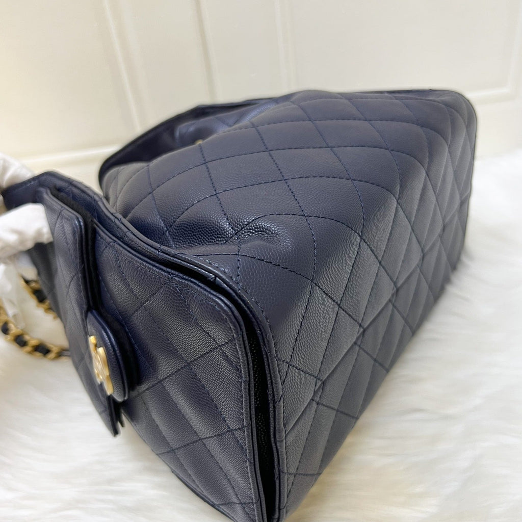 Chanel 25 Small Hobo Bag in 25S Navy Caviar and AGHW