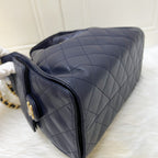Chanel 25 Small Hobo Bag in 25S Navy Caviar and AGHW