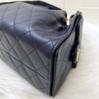 Chanel 25 Small Hobo Bag in 25S Navy Caviar and AGHW