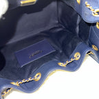 Chanel 25 Small Hobo Bag in 25S Navy Caviar and AGHW