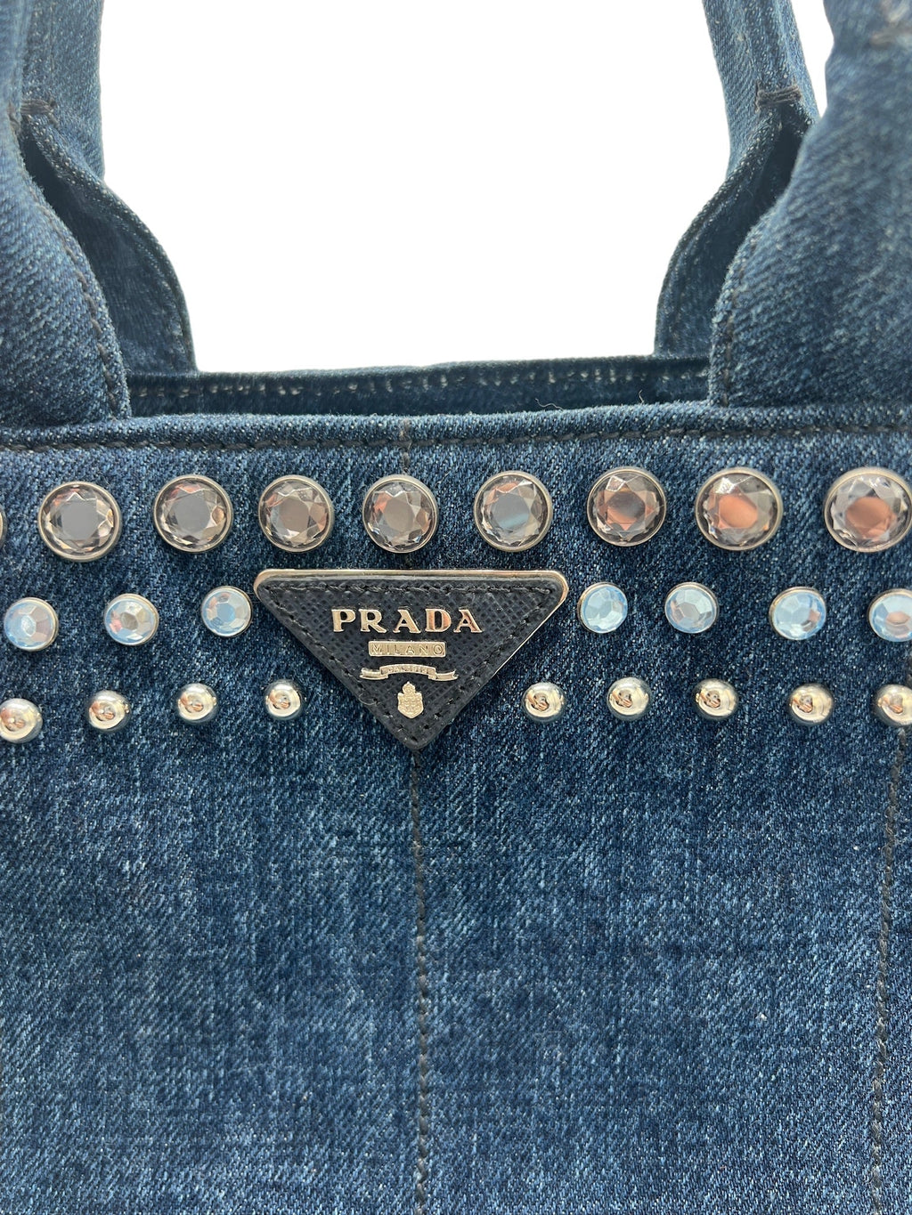 PRADA - Denim Canapa Tote Bag