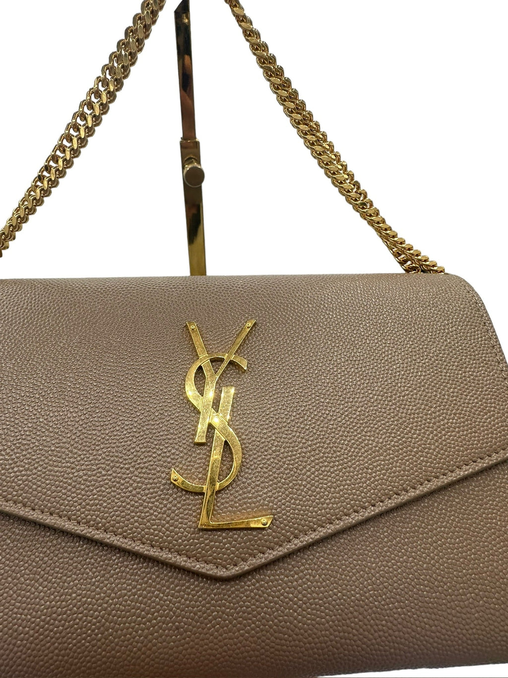 SAINT LAURENT - Uptown Chain Wallet Leather