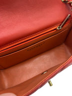 CHANEL - Red Lambskin Matelasse Mini Shoulder Bag