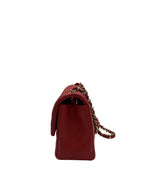 CHANEL - Red Lambskin Matelasse Mini Shoulder Bag