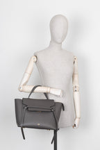 CELINE Mini Belt Bag Leather Grey