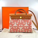 Hermes Ebene Vache Hunter Chaine D'Ancre Herbag 31PM Bag