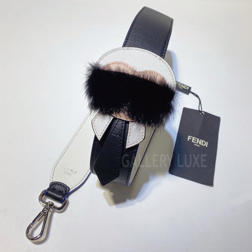 No.3352-Fendi Leather Strap You Karl Lagerfeld Bag Strap (Unused / 未使用品)