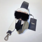 No.3352-Fendi Leather Strap You Karl Lagerfeld Bag Strap (Unused / 未使用品)