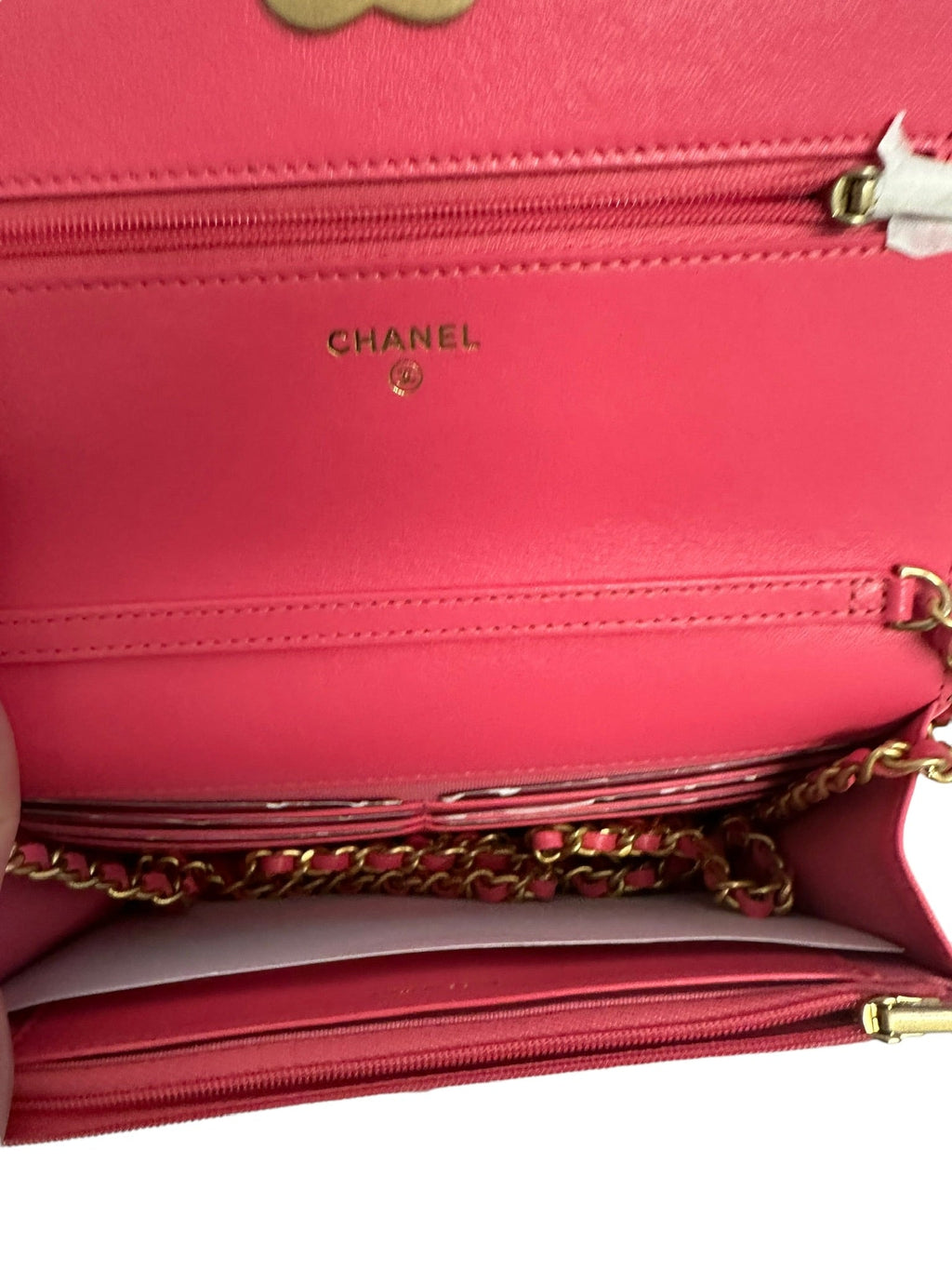 CHANEL - Pink Heart Wallet on a Chain