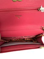 CHANEL - Pink Heart Wallet on a Chain