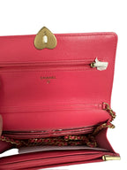 CHANEL - Pink Heart Wallet on a Chain