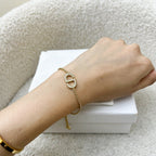 Dior Petit CD Bracelet with Crystals in GHW